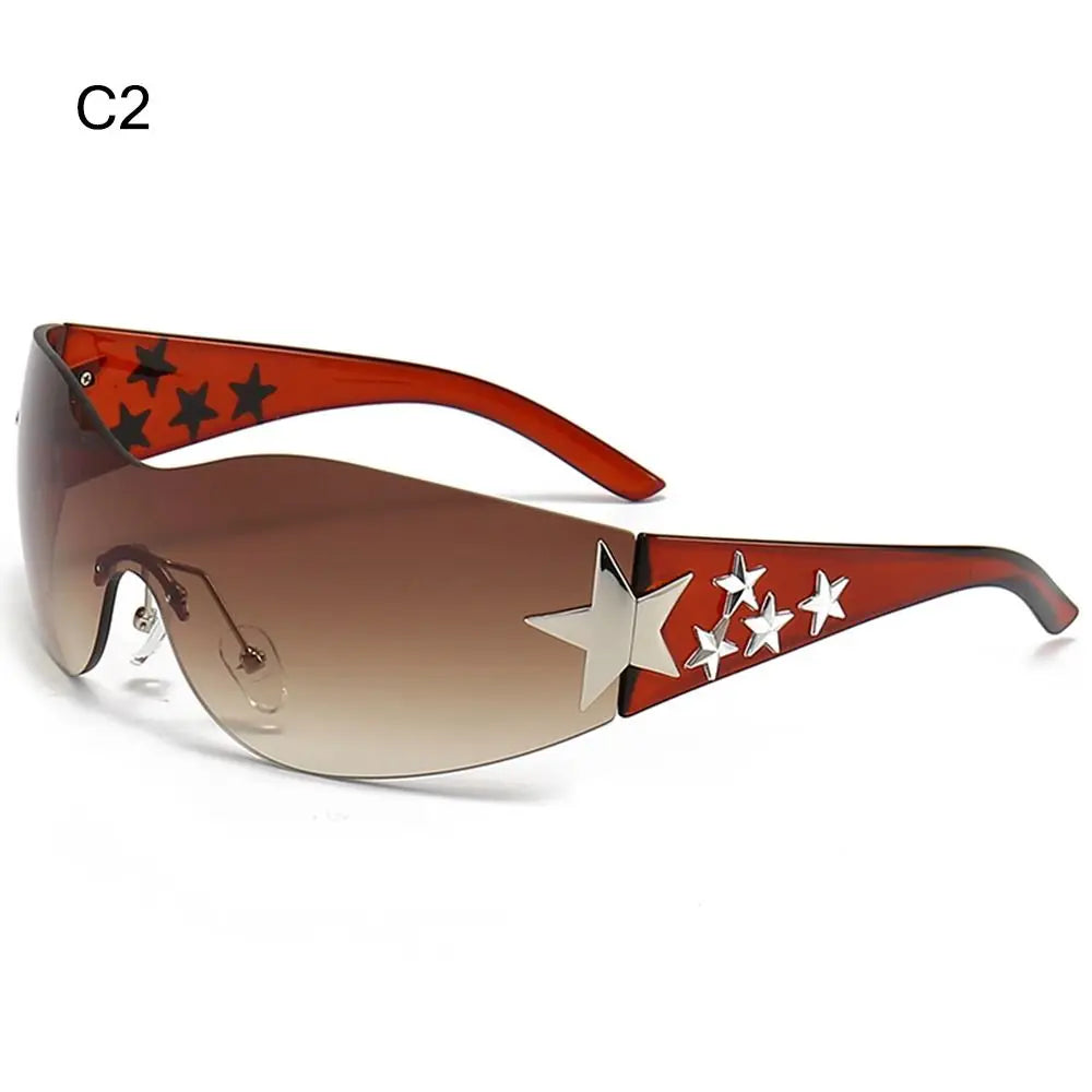 Rimless Y2K Sunglasses for Women and Men