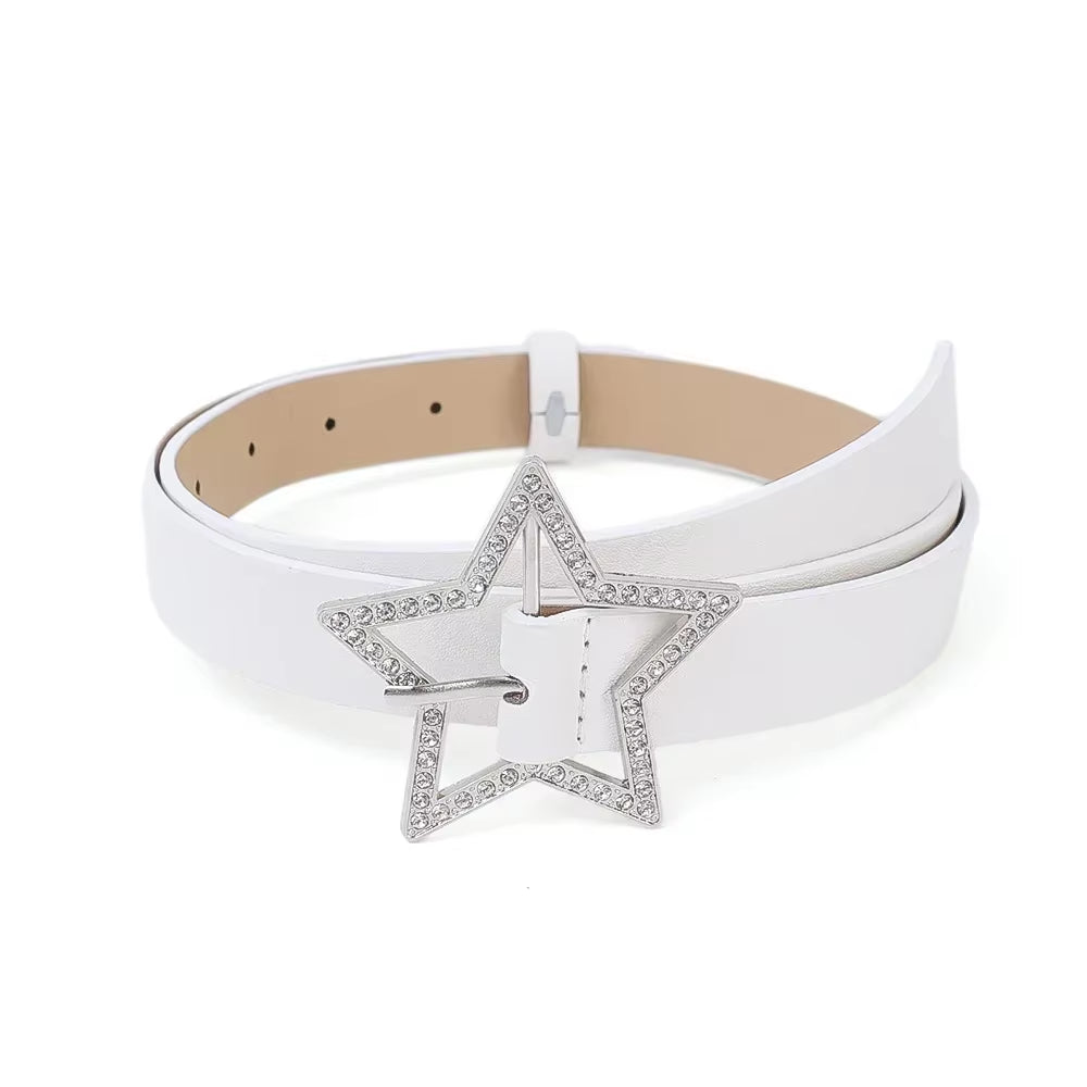 Y2K Star Buckle Belt