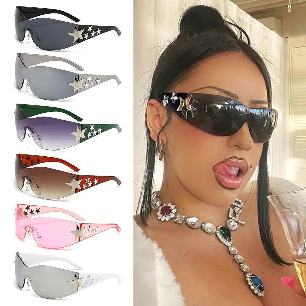 Rimless Y2K Sunglasses for Women and Men