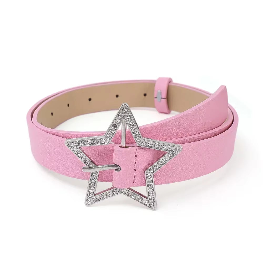 Y2K Star Buckle Belt 